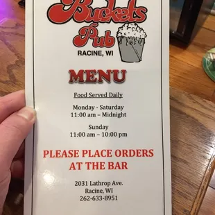 Menu 1