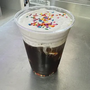 Birthday Cake Cold Brew with Birthday Cake Cold Foam