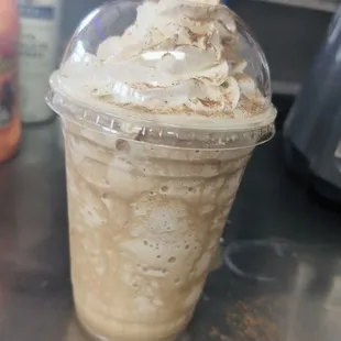 Pumpkin Spice Coffee Shake (Frappe)