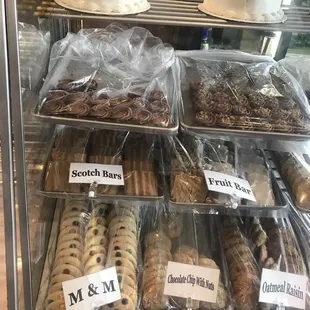 a variety of cookies and pastries