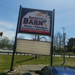 a sign for a restaurant