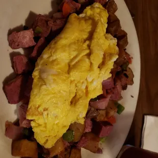 Corned beef hash without bread