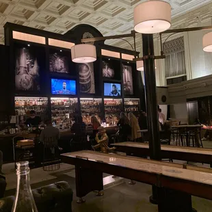 Shuffle board area &amp; bar