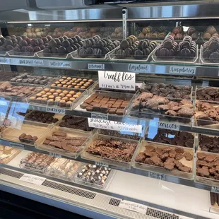 a variety of chocolates