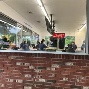 customers at the counter