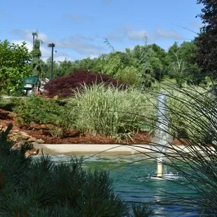 Pond at end of the course