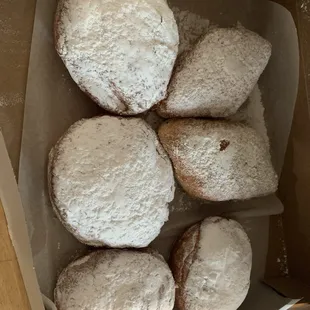 Paczki and beignets.
