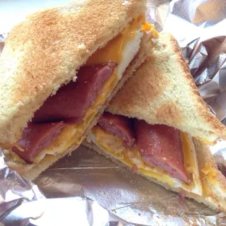 Kielbasa, Egg and Cheese Sandwich