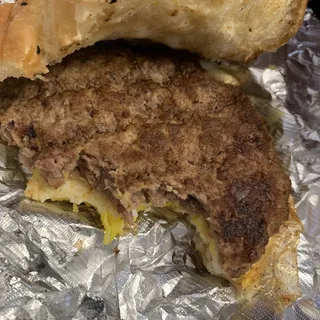 Steak, Egg and Cheese Sandwich