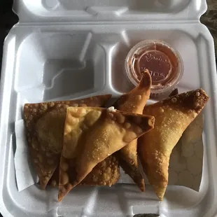 5 Piece Crab Rangoons
