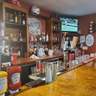 At the upstairs bar