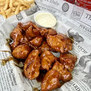 Boneless teriyaki wings