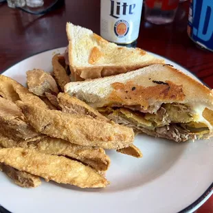 Cuban Sandwich &amp; potato wedges