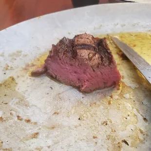 Filet medium rare- it was excellent