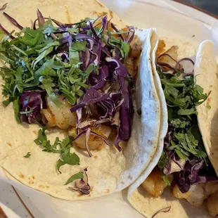 Shrimp street tacos