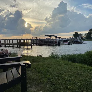 View from Adirondack chairs at Buckeye Lake Winery