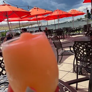 Tropical wine slushee