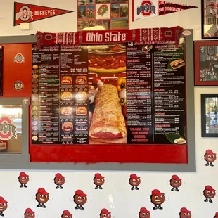 Pizza, pasta Stromboli and Gyro and Salads and dessert.