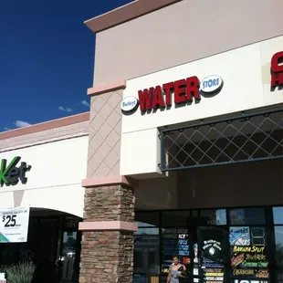 the front of the store