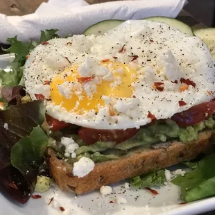 Avacodo Toast. So good I needed one more slice!