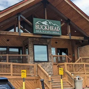 the front of the restaurant