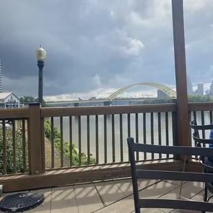 Outdoor seating with a great view