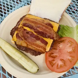 Bacon cheese burger