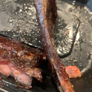 Awful dry and tough ribs - not to mention almost meatless.