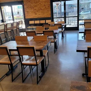 Spacious dining area