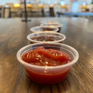 Sauce ready for dipping