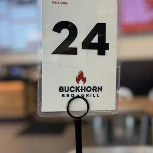 Table Numbers