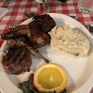 Quail, Duck and Cornish Game Hen*