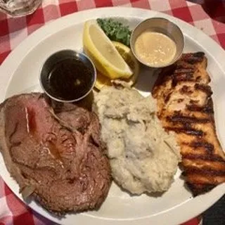 Buffalo Prime Rib & Salmon*