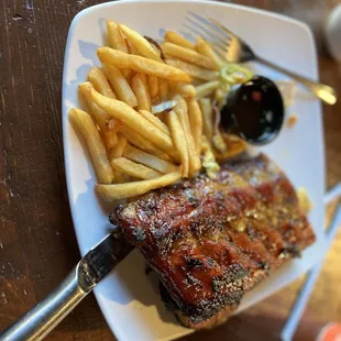 BBQ Black Pepper Baby Back Ribs Platter