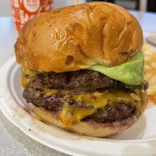 Double cheddar burger