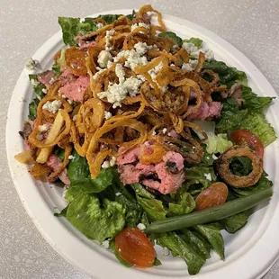 Full Roadhouse Salad $11 plus Tri tip $5 - my go to!