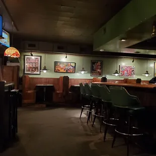 Bar and booths