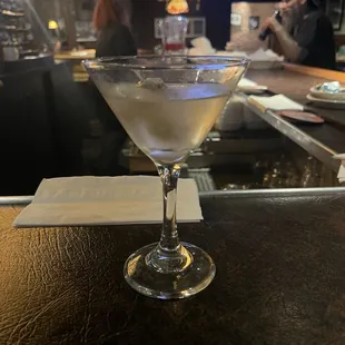 Sinatra dirty blue martini
