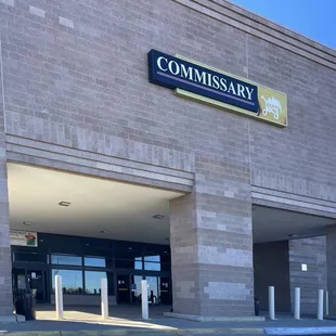 the entrance to the building