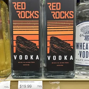 They have the new Red Rocks Vodka!!  It's really Good and smooth! Just like the thing says LOL