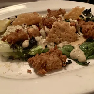 Fried Oyster Salad