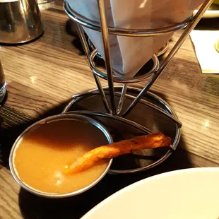 Buckman's Chef needs to figure out how to make this this yummy dipping sauce to serve with Sweet Potato Fries.