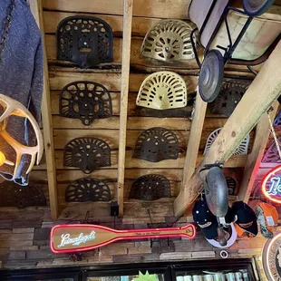 Indoor decor. More tractor seats!