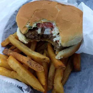 bucko burger most of the way plus fries