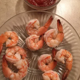 shrimp on a plate