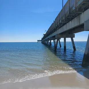 The length of the pier