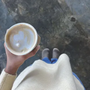 Vanilla, Lavender, Caramel &amp; Hazelnut latte