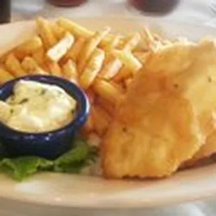 2pc Halibut n Chips. A popular favorite.