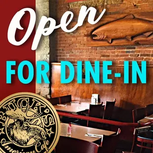 Open again for Dine-In seating on February 1, 2021