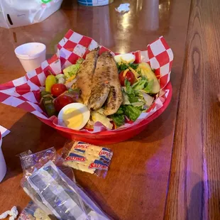 a plate of food on a table